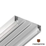 СК 52 - скрытый двухрядный карниз для гипсокартона FerGipps, белый