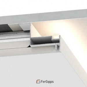 ТВ 52 - Профиль ТВ остров для гипсокартона FerGipps, белый