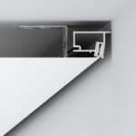 Теневой профиль SLIM EUROSLOTT потолочный, чёрный, 200см