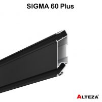 Профиль SIGMA 60 Plus для ниши в натяжном потолке Alteza, чёрный