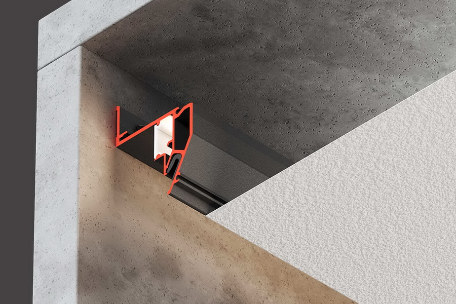 Профиль парящий Flexy Fly 04 для натяжного потолка конструктив Профиль парящий Flexy Fly 04 для натяжного потолка конструктив