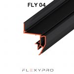 Профиль парящий Flexy Fly 04, стеновой, 200см, черный (ПФ11587)