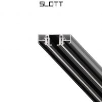 Профиль карниз SLIM ROAD 01, чёрный, однорядный, 200см. Kraab Systems