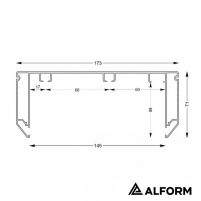 Профиль гардина Gardina P 60 Карниз двухрядный 320см. белый — изображение 3