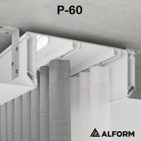 Профиль гардина Gardina P 60 Карниз двухрядный белый