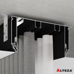 Профиль карниз Gardina P 70, двухрядный чёрный, Alteza