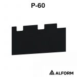 Торцевая заглушка для карниза P 60 Алформ черная