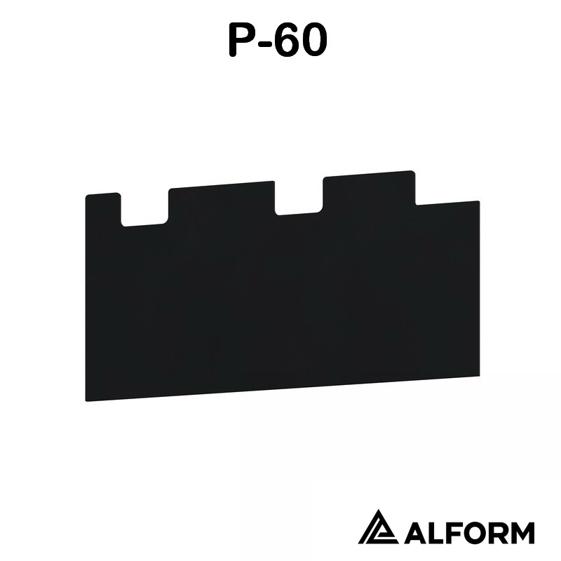 Торцевая заглушка для карниза P 60 Алформ черная Торцевая заглушка для карниза P 60 Алформ черная
