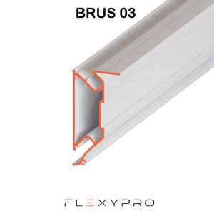 Профиль Flexy BRUS 03 конструкционный для ниш 200см, белый