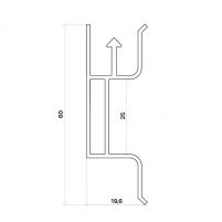 Профиль ПК 3 бесщелевой переход уровня PARSEK, алюминиевый, 2м — изображение 3