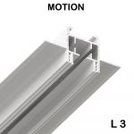 Профиль карнизный SLOTT MOTION, белый, однорядный карниз, 300см. KRAAB SYSTEMS