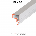 Профиль парящий Flexy FLY 03, потолочный, 200см, белый (ПФ2392)