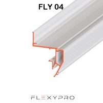 Профиль парящий Flexy Fly 04, стеновой, 200см, белый(ПФ11587)