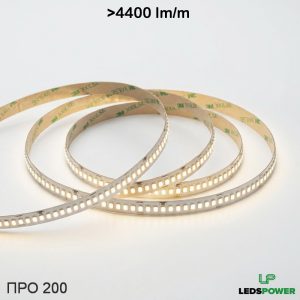 Светодиодная лента 2835 240м (22Втм) 24В нейтральная, серия ПРО200 LEDS POWER
