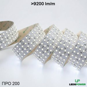 Светодиодная лента четырехрядная 2835 448м (47Втм) 24В нейтральная, серия ПРО200 LEDS POWER