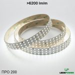 Светодиодная лента трехрядная 2835 336м (31Втм) 24В нейтральная, серия ПРО200 LEDS POWER