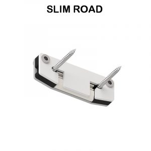 Торцевая заглушка SLIM ROAD 01 для однорядного карниза, белая