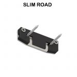 Торцевая заглушка SLIM ROAD 01 для однорядного карниза, чёрная