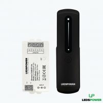 Диммер одноцветный С100B RF 12A (144-288W) Smart&Easy, чёрный с пультом LEDS POWER — изображение 2