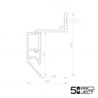 Парящий профиль FENIX OPTI белый размеры
