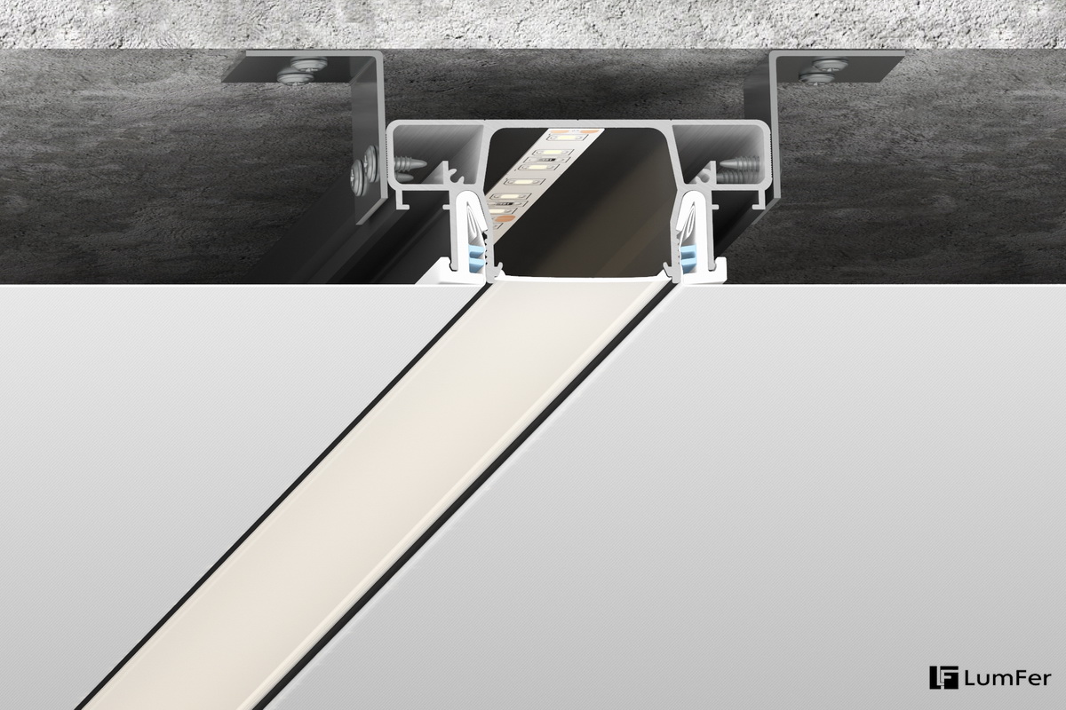 Профиль LumFer Clamp Meduza чёрный конструктив