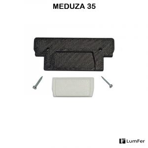 Торцевая заглушка Meduza 35 белая