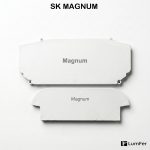 Торцевая заглушка для профиля SK MAGNUM LumFer, пластик, белая